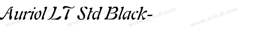 Auriol LT Std Black字体转换